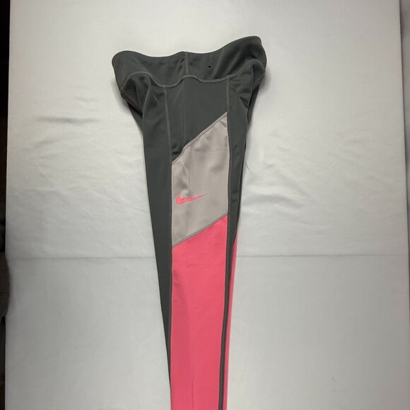 Nike Dri-Fit Athletic Leggings Grey, Pink, White Women's Medium - Picture 2 of 7